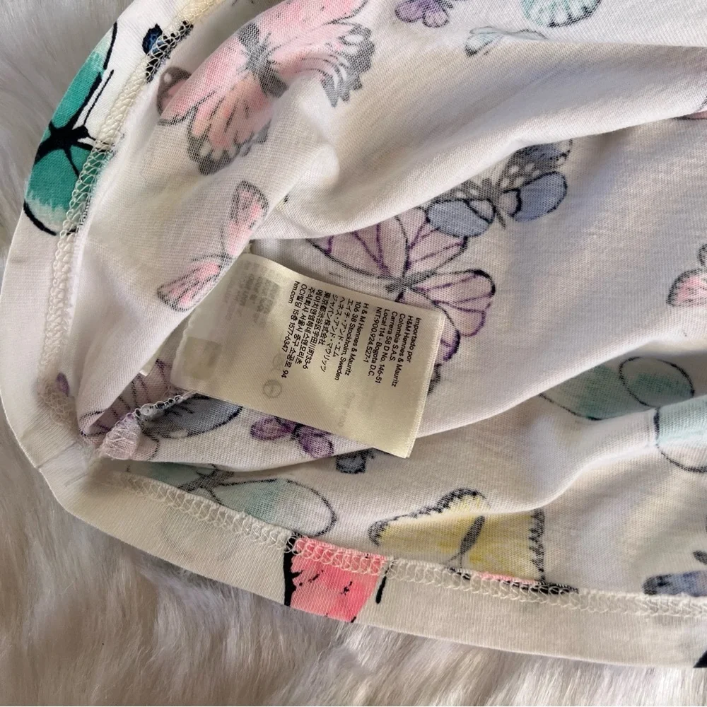 H&M Kids White‎ Butterfly Dress